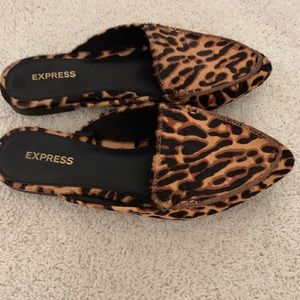 Express Shoes - Express leopard mules Express Shoes - Express leopard mules